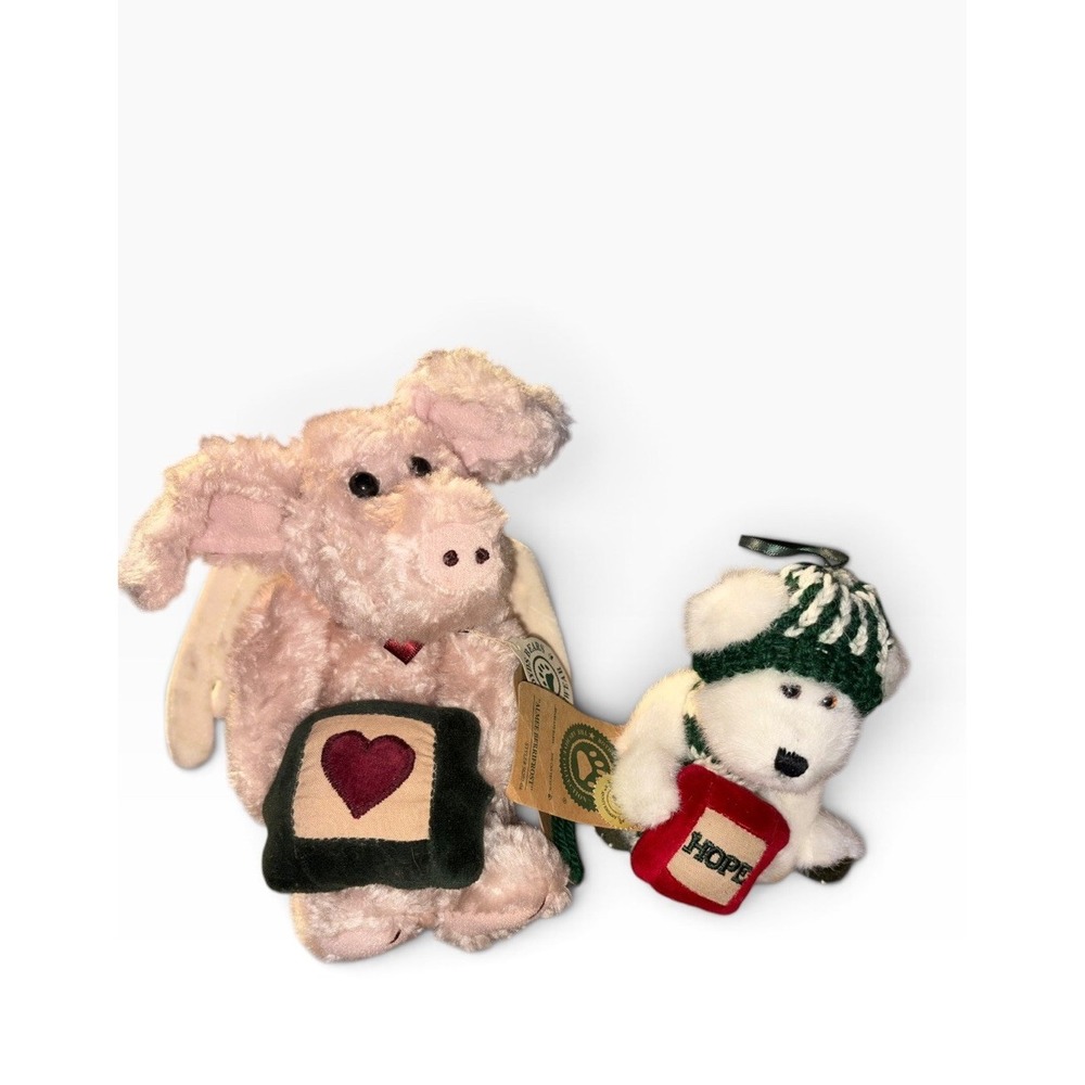 Boyds Bears & Friends Plush Pig And Almee Berrifrost Lot